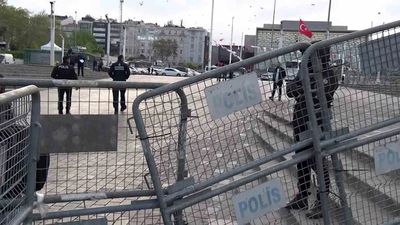 Taksim Meydanı ve İstiklal Caddesi’ne çıkan yollarda 1 Mayıs tedbirleri
