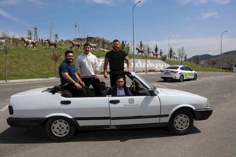 Down sendromlu Yusuf, 20 yaşında hayaline kavuştu
