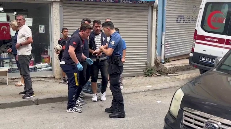 Bursa’da ihbara giden polise köpekle saldırdı : 2 polis yaralandı
